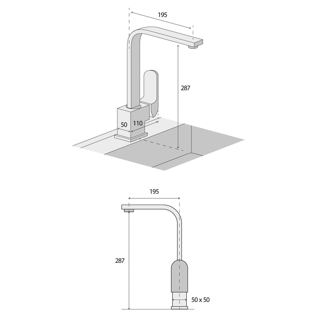 Concept Küchenarmatur  360 Grad schwenkbar. BDG6529bc