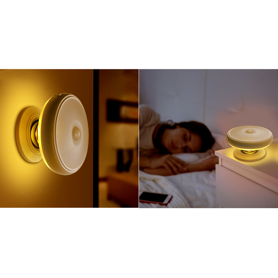 LED-Lampe mit Maclean-Bewegungssensor, Magnet, Hintergrundbeleuchtung, Lichtmodi: kontinuierlich, PIR-Sensor, 3xAA, MCE223, 2 Stück