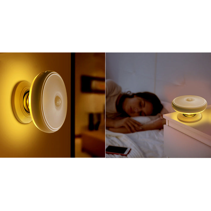 LED-Lampe mit Maclean-Bewegungssensor, Magnet, Hintergrundbeleuchtung, Lichtmodi: kontinuierlich, PIR-Sensor, 3xAA, MCE223, 2 Stück