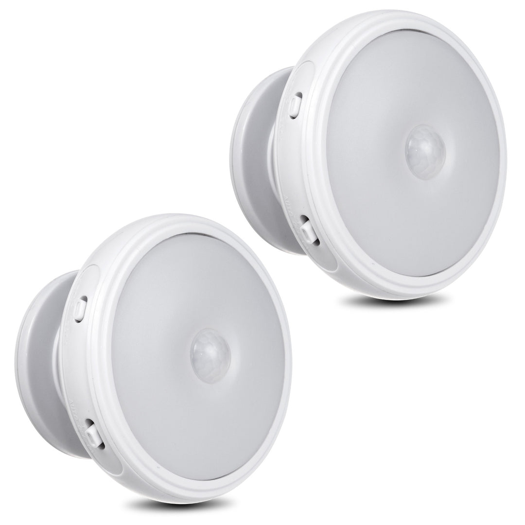 LED-Lampe mit Maclean-Bewegungssensor, Magnet, Hintergrundbeleuchtung, Lichtmodi: kontinuierlich, PIR-Sensor, 3xAA, MCE223, 2 Stück