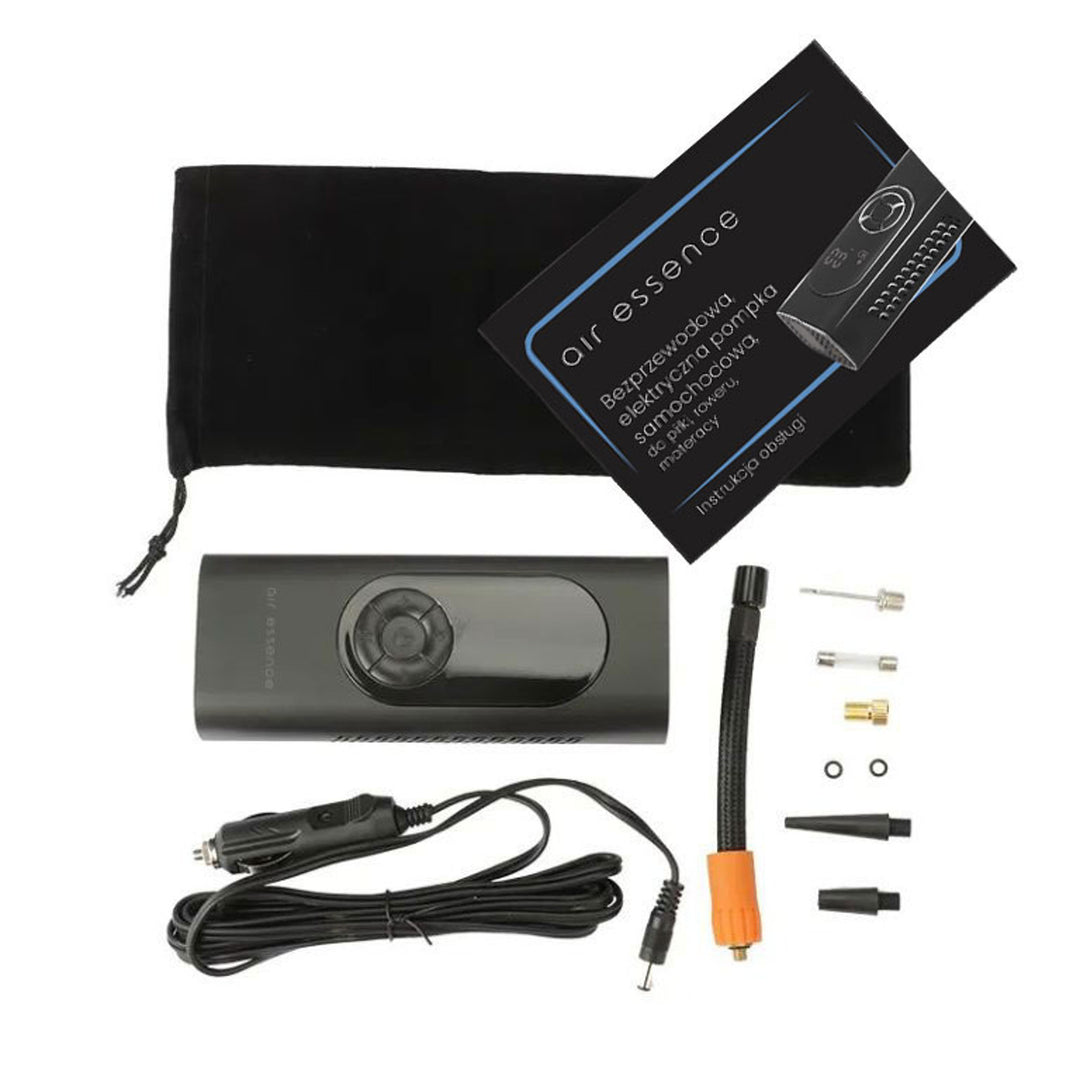 Schnurlose elektrische Auto-, Ball-, Fahrrad-, Matratzenpumpe, Air-Essence Pampero 80W-6BAR-100PSI-2000mAh