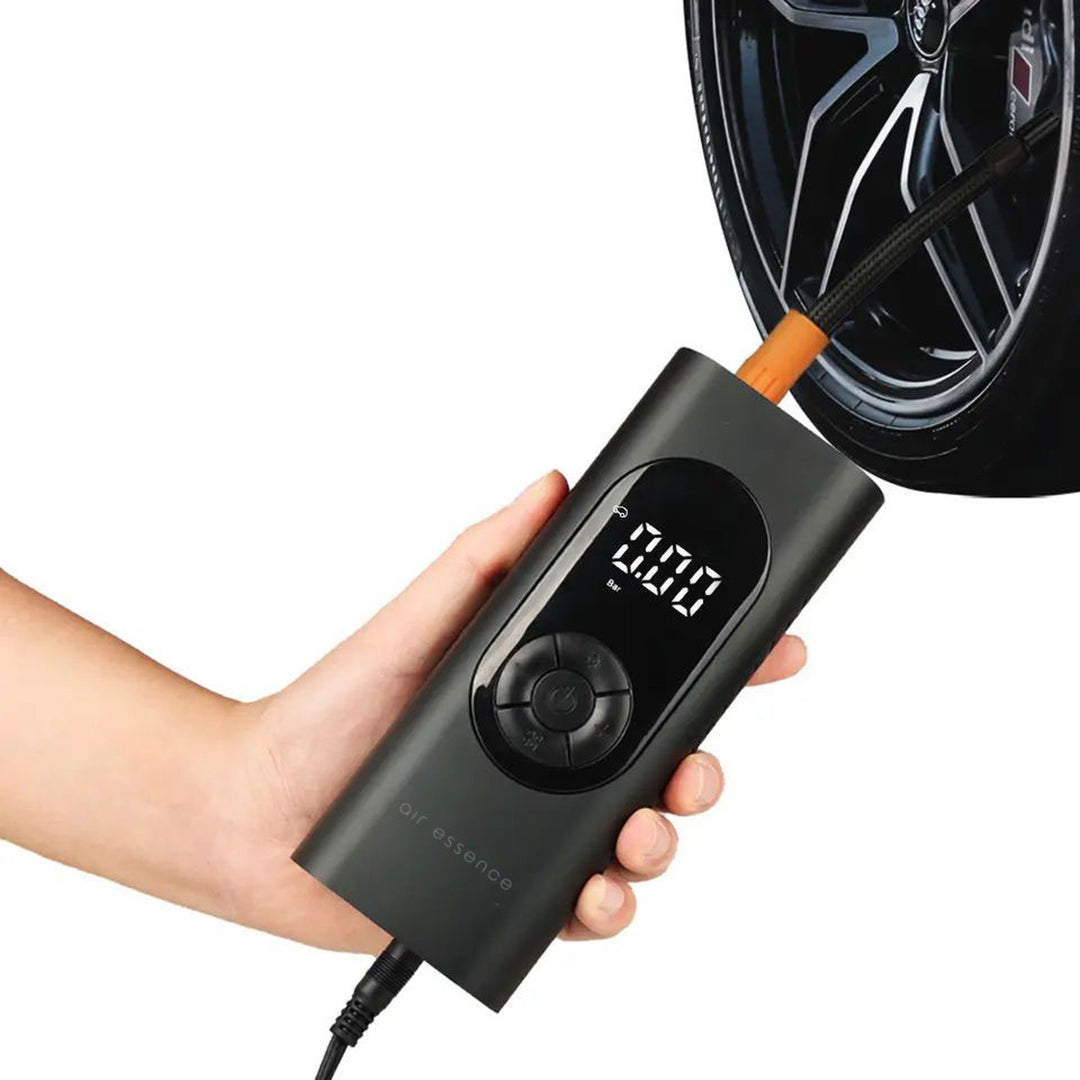 Schnurlose elektrische Auto-, Ball-, Fahrrad-, Matratzenpumpe, Air-Essence Pampero 80W-6BAR-100PSI-2000mAh
