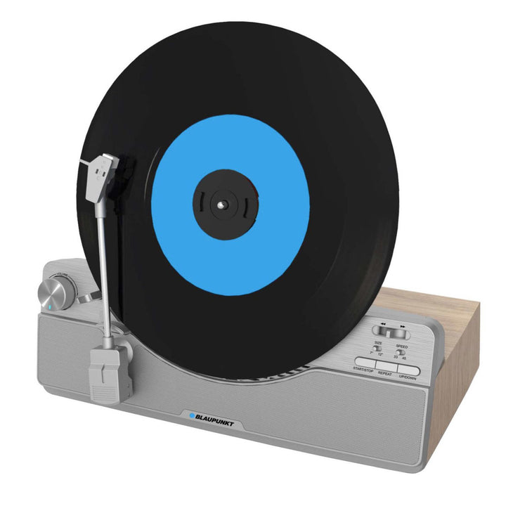 Blaupunkt Vertikal-Plattenspieler, Bluetooth, 2x5W RMS, silber, VT100SL