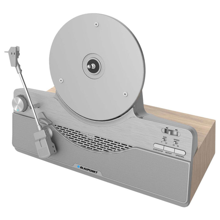 Blaupunkt Vertikal-Plattenspieler, Bluetooth, 2x5W RMS, silber, VT100SL