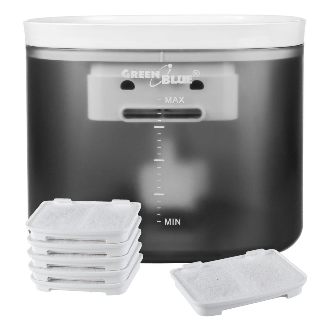 GreenBlue automatischer Wasserspender/Tiertränke, 3L, USB 5V1A, GB392 + 6 Ersatzfilter GB394