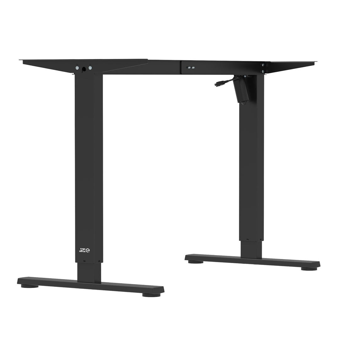 Ergo Office elektrisch höhenverstellbarer Schreibtisch, max. Höhe 1160mm, max - 80 kg, ohne Tischplatte, schwarz, ER-400 B