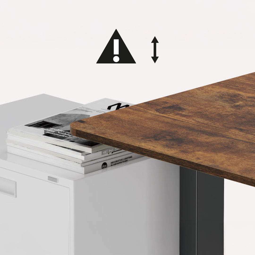 Ergo Office elektrisch höhenverstellbarer Schreibtisch, max. Höhe 1160mm, max - 80 kg, ohne Tischplatte, schwarz, ER-400 B