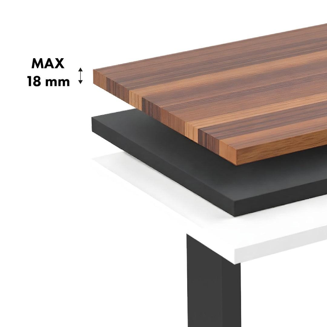 Ergo Office elektrisch höhenverstellbarer Schreibtisch, max. Höhe 1160mm, max - 80 kg, ohne Tischplatte, schwarz, ER-400 B