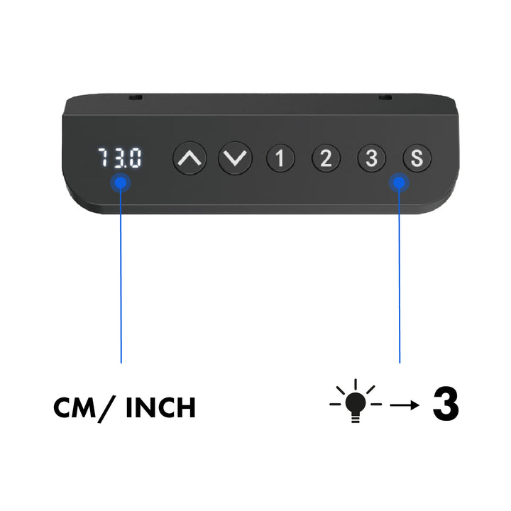 Ergo Office elektrisch höhenverstellbarer Schreibtisch, max. Höhe 1160mm, max - 80 kg, ohne Tischplatte, schwarz, ER-400 B