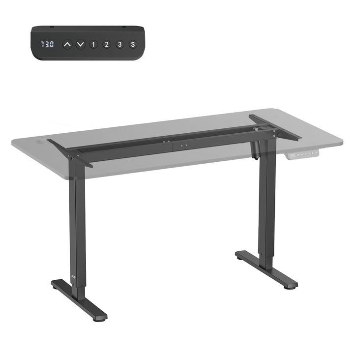 Ergo Office elektrisch höhenverstellbarer Schreibtisch, max. Höhe 1160mm, max - 80 kg, ohne Tischplatte, schwarz, ER-400 B