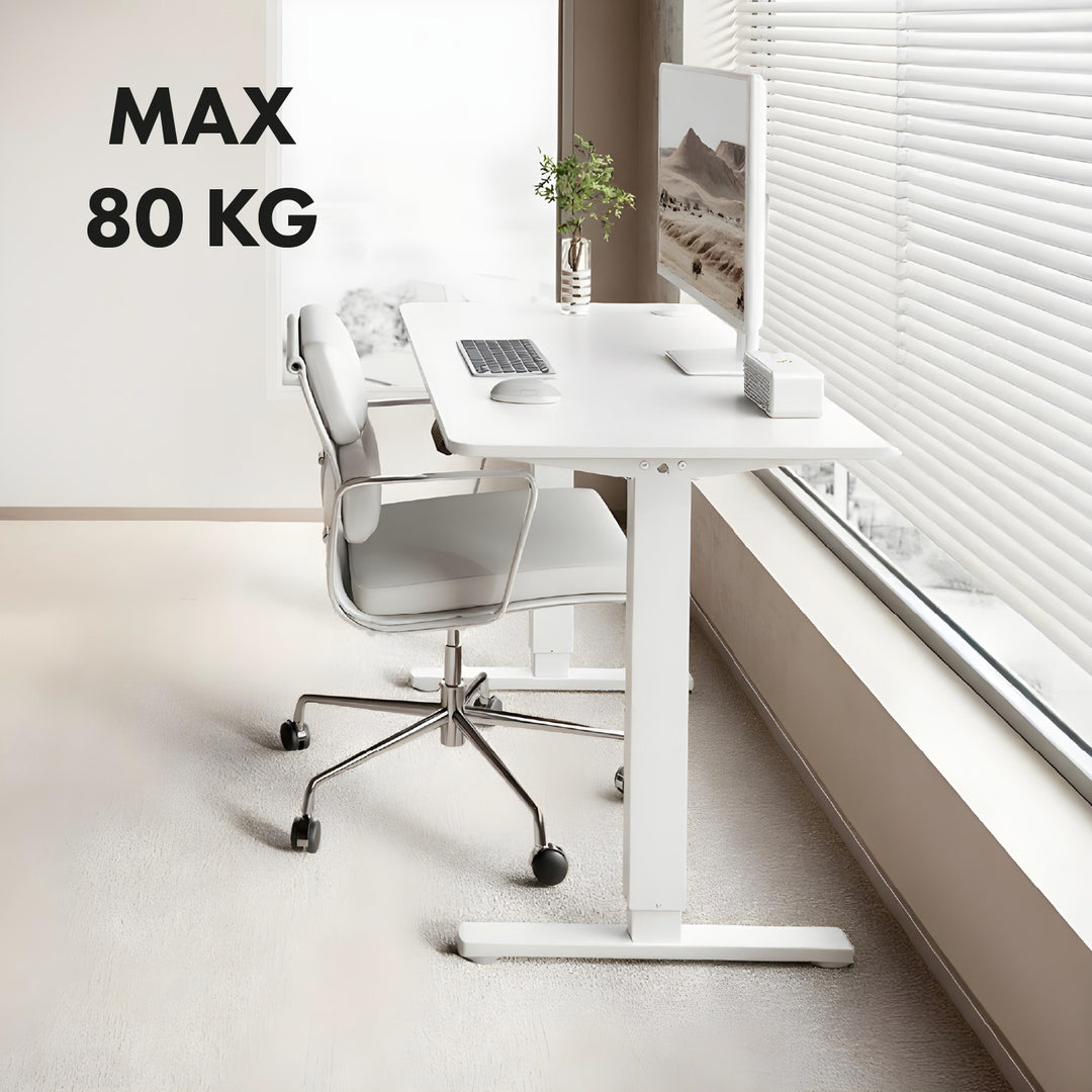 Höhenverstellbarer elektrischer Schreibtisch Ergo Office, max. Höhe 1160mm, max - 80 kg, ohne Tischplatte, weiß, ER-400 W