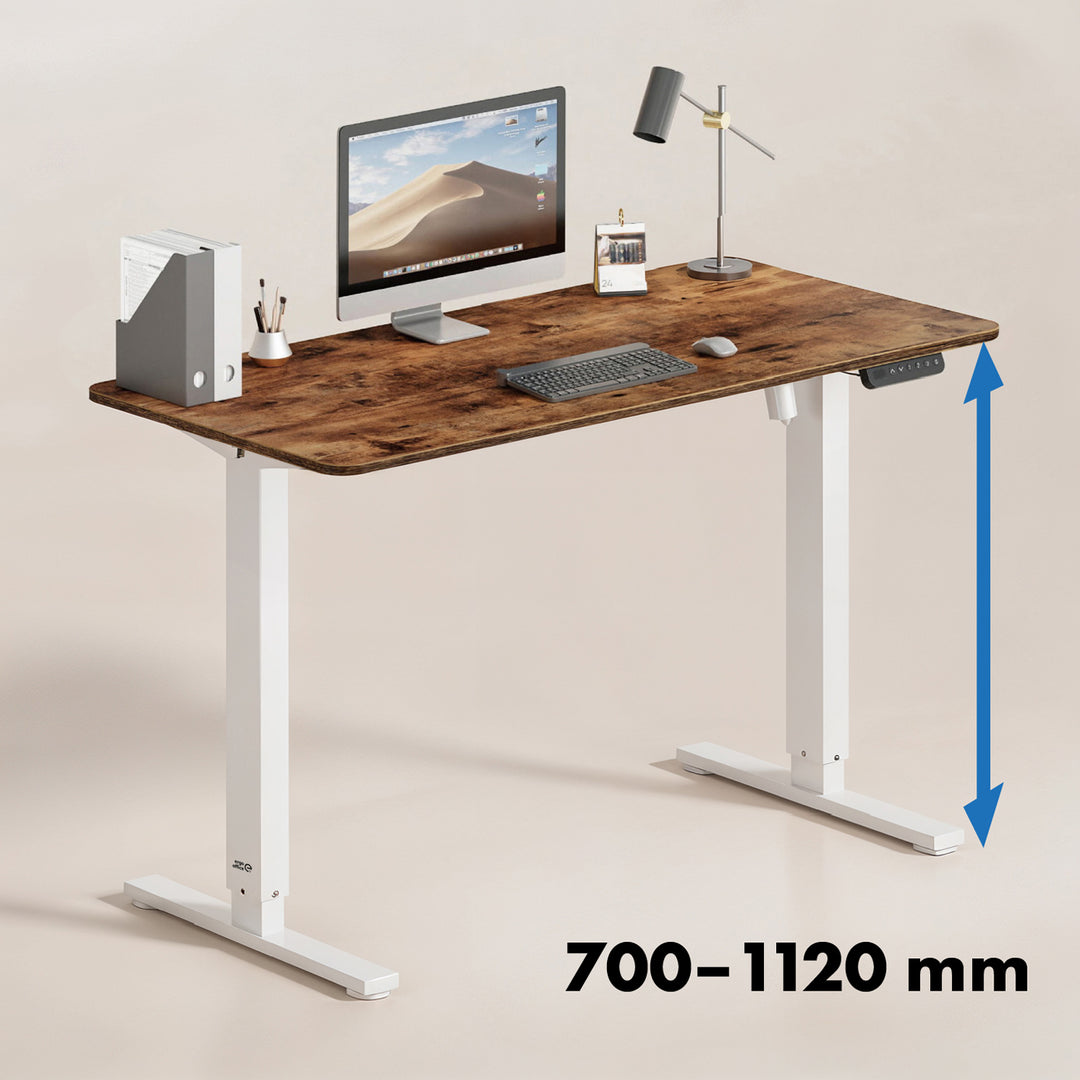 Höhenverstellbarer elektrischer Schreibtisch Ergo Office, max. Höhe 1160mm, max - 80 kg, ohne Tischplatte, weiß, ER-400 W