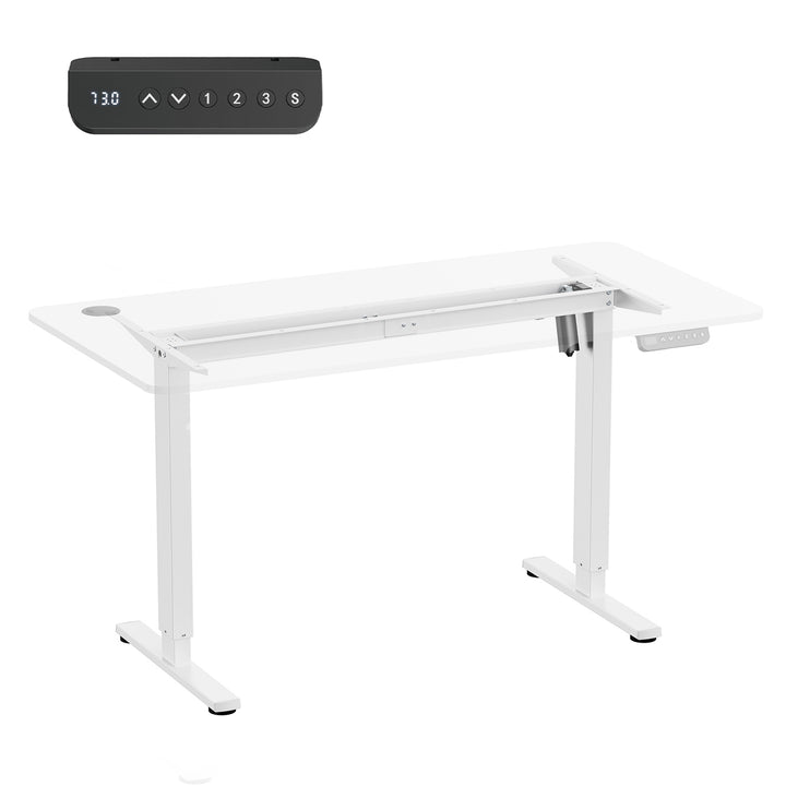 Höhenverstellbarer elektrischer Schreibtisch Ergo Office, max. Höhe 1160mm, max - 80 kg, ohne Tischplatte, weiß, ER-400 W