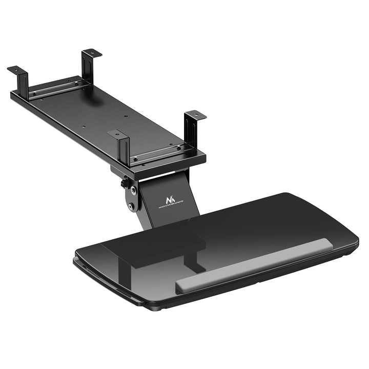 Maclean Untertisch-Tastaturablage, verstellbar, max. 5kg, schwarz, MC-156 B