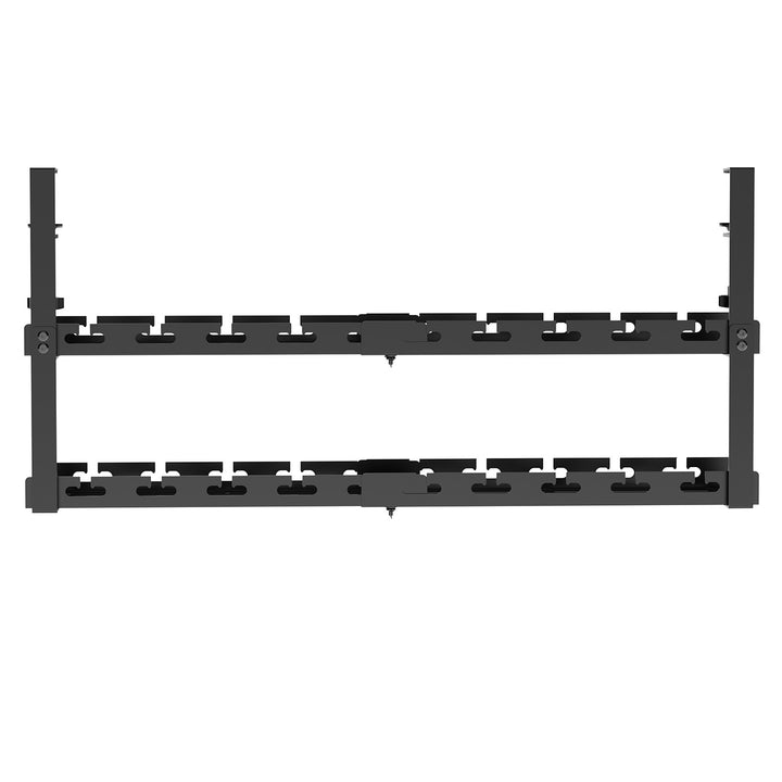 Maclean Untertisch-Kabelorganisation, max. 5kg Belastung, max. 728mm, 2 Ebenen, schwarz, MC-102 B