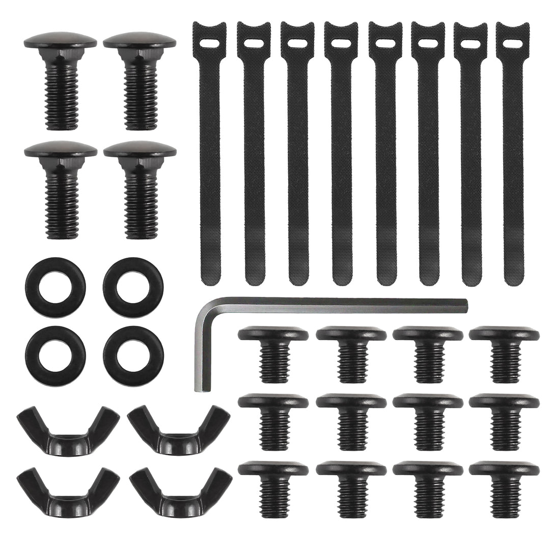 Maclean Untertisch-Kabelorganisation, max. 5kg Belastung, max. 728mm, 2 Ebenen, schwarz, MC-102 B