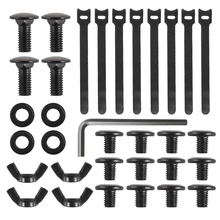 Maclean Untertisch-Kabelorganisation, max. 5kg Belastung, max. 728mm, 2 Ebenen, schwarz, MC-102 B