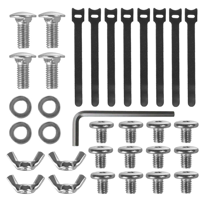 Maclean Untertisch-Kabelorganisation, max. 5kg Belastung, max. 728mm, 2 Ebenen, weiß, MC-102 W