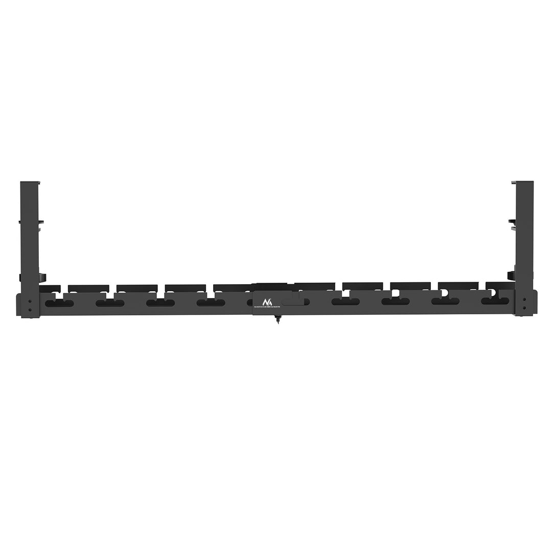 Maclean Untertisch-Kabelorganisation, Tragfähigkeit 5kg, max. 728mm, schwarz, MC-103 B