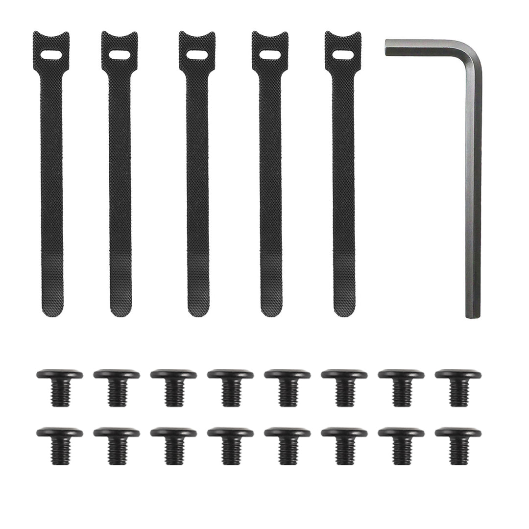 Maclean Untertisch-Kabelsammler, Tragfähigkeit 5 kg, 2 Ebenen, schwarz, MC-104 B