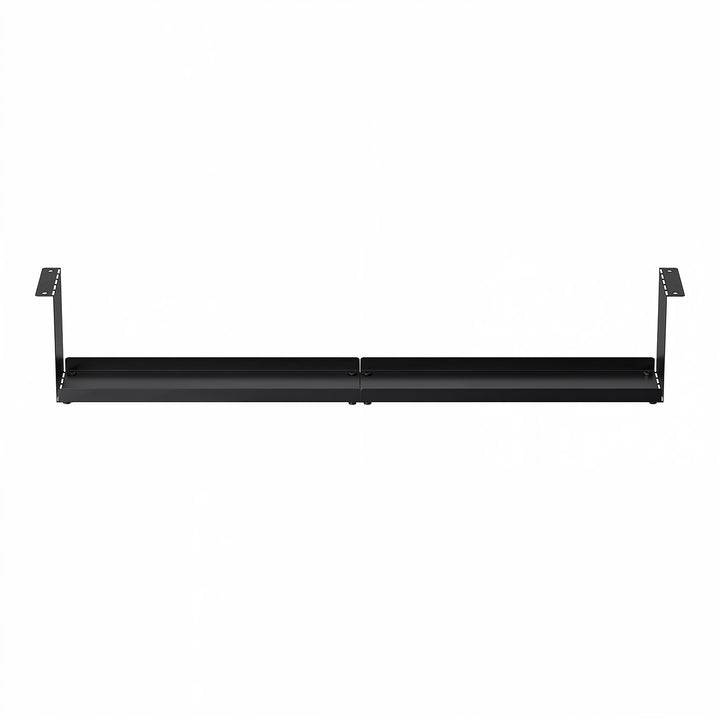 Maclean kompakter Untertisch-Kabelsammler, Tragfähigkeit 5 kg, schwarz, MC-107 B