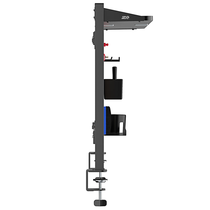 Schreibtischteiler / Organizer Ergo Office, max. Belastung 10kg, weiß und Korkplatte, Breite 1250mm, schwarz,ER-300 B