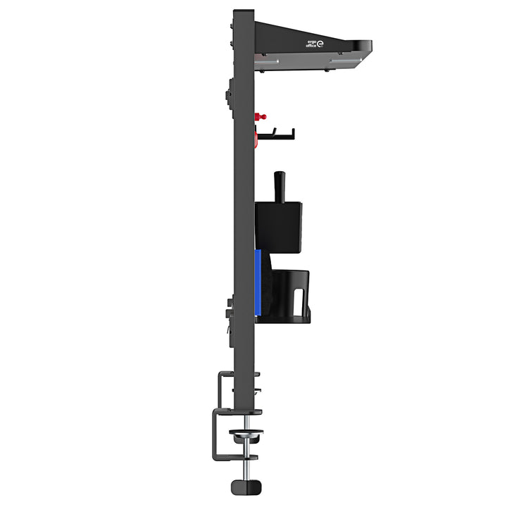 Schreibtischteiler / Organizer Ergo Office, max. Belastung 10kg, weiße Tafel, Breite 1116mm, schwarz, ER-301 B