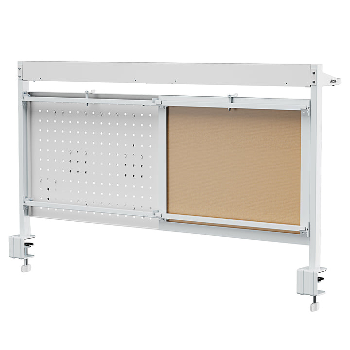 Schreibtischteiler / Organizer Ergo Office, max. Belastung 10kg, weiße Tafel, Breite 1116mm, weiß, ER-301 W