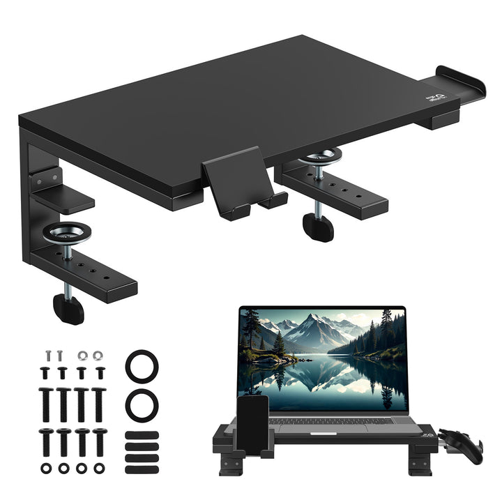 Laptop-/Monitorständer Ergo Office, Tragfähigkeit 20kg, für Diag. 13-32", schwarz, ER-303 B