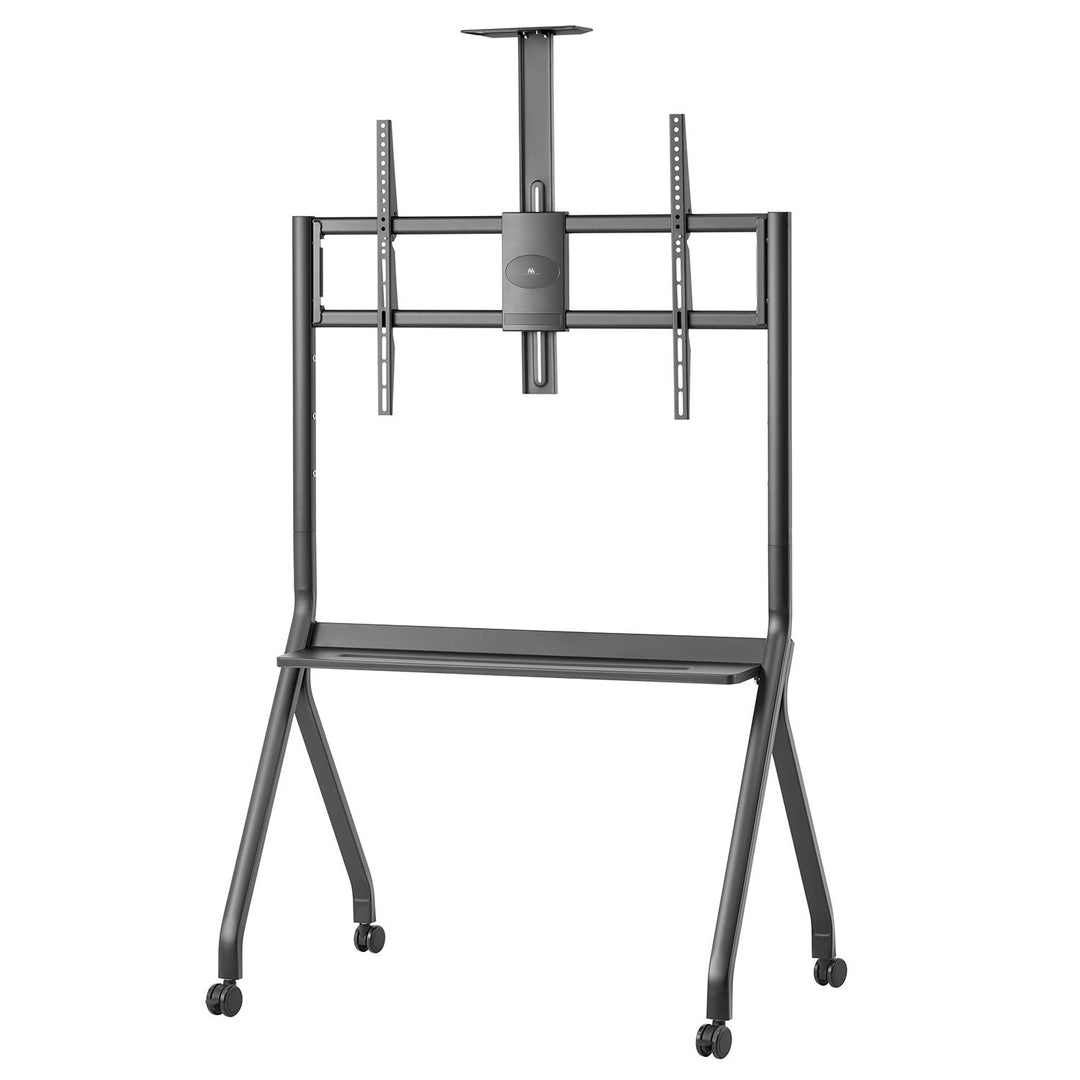 Maclean TV-Ständer/Wagen, Kameraablage, auf Rädern, 55-100", max. Belastung 120kg/10kg Ablage, max. VESA 900x600, schwarz, MC-114 B