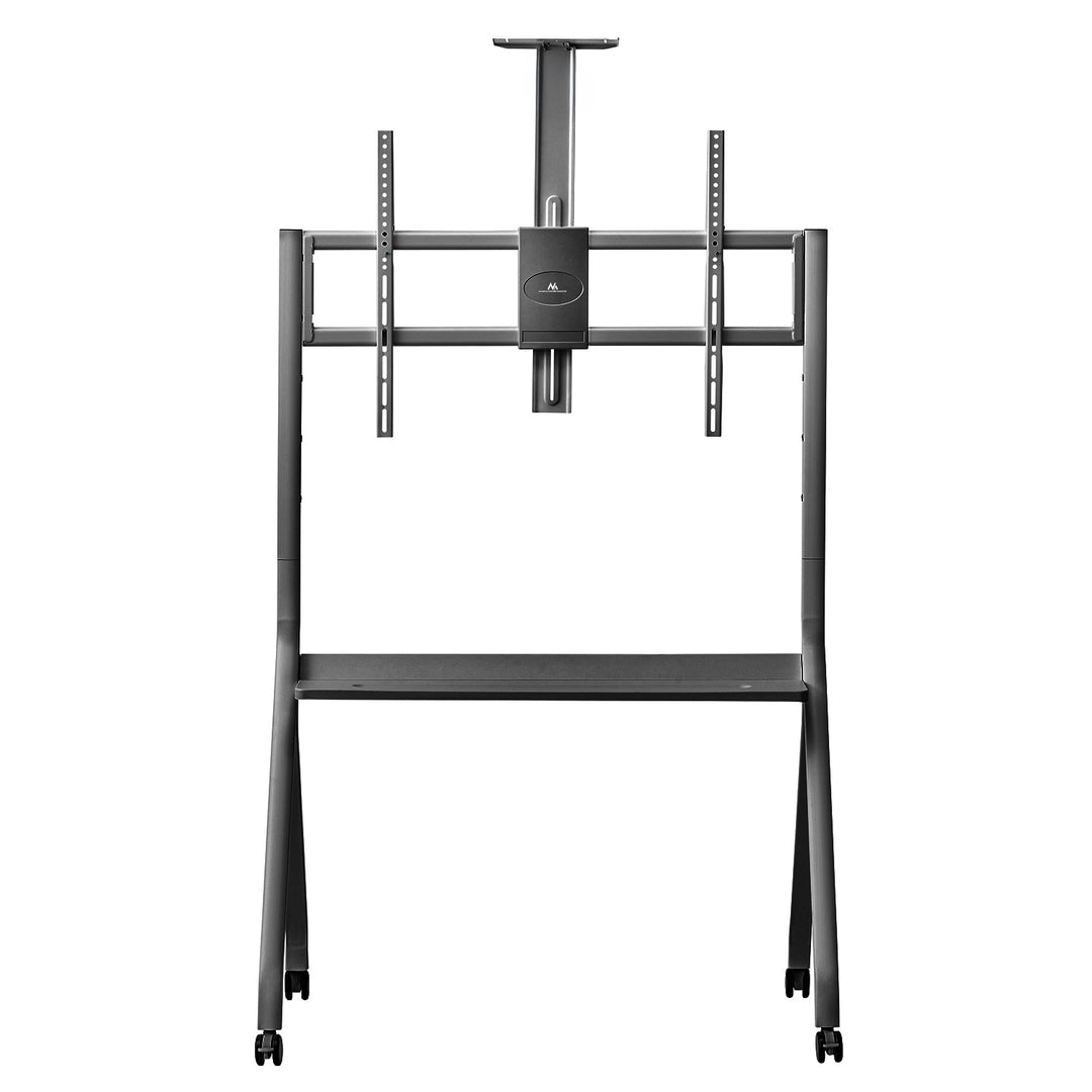 Maclean TV-Ständer/Wagen, Kameraablage, auf Rädern, 55-100", max. Belastung 120kg/10kg Ablage, max. VESA 900x600, schwarz, MC-114 B