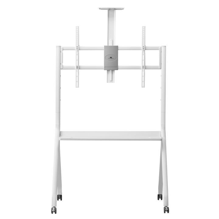 Maclean TV-Ständer/Wagen, Kameraablage, auf Rädern, 55-100", max. Belastung 120kg/10kg Ablage, max. VESA 900x600, weiß, MC-114 W