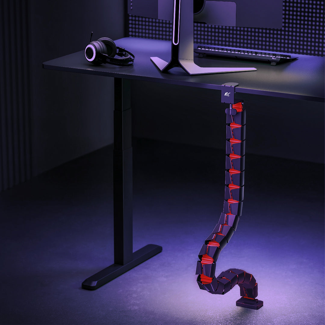 Nano RS Kabelkanal Organizer 1345mm, schwarz und rot, RS125