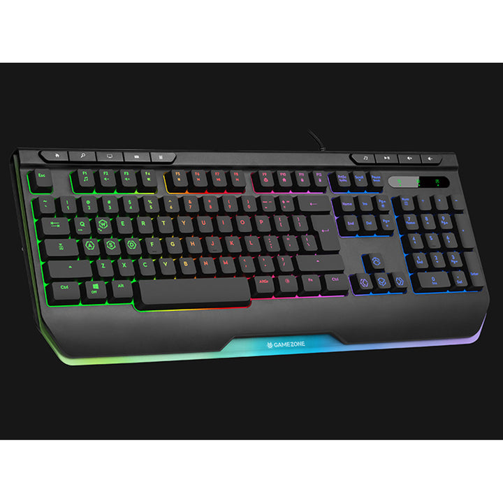 Tracer QWERTY Gaming-Tastatur,RGB-Hintergrundbeleuchtung, USB, GAMEZONE RAY X USB