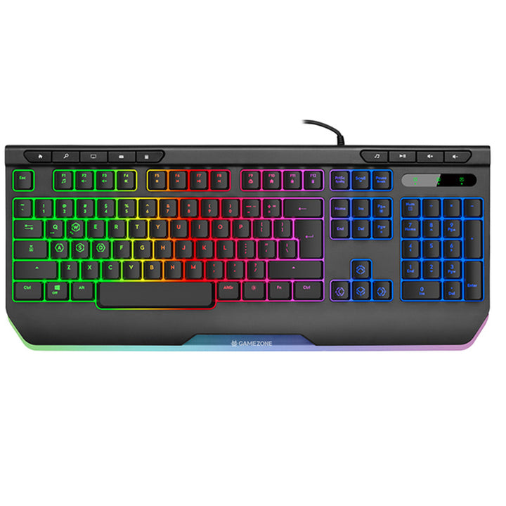 Tracer QWERTY Gaming-Tastatur,RGB-Hintergrundbeleuchtung, USB, GAMEZONE RAY X USB