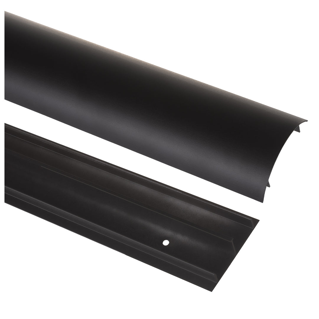 Aluminium-Kabelabdeckleiste 62x20x750mm schwarz MC-814 B Maclean