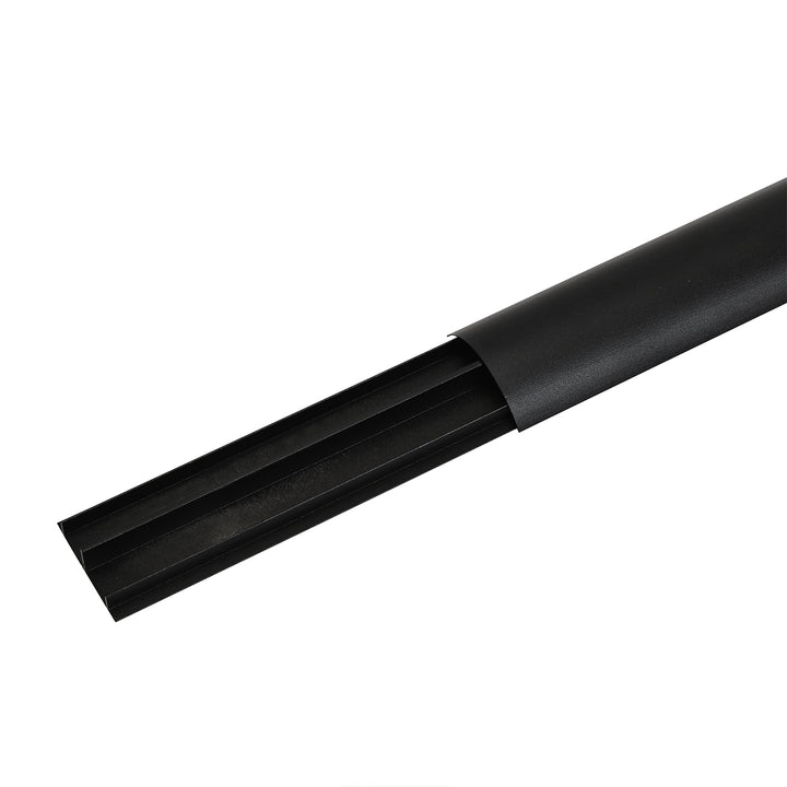 Aluminium-Kabelabdeckleiste 62x20x750mm schwarz MC-814 B Maclean