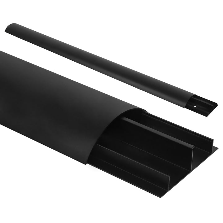 Aluminium-Kabelabdeckleiste 62x20x750mm schwarz MC-814 B Maclean