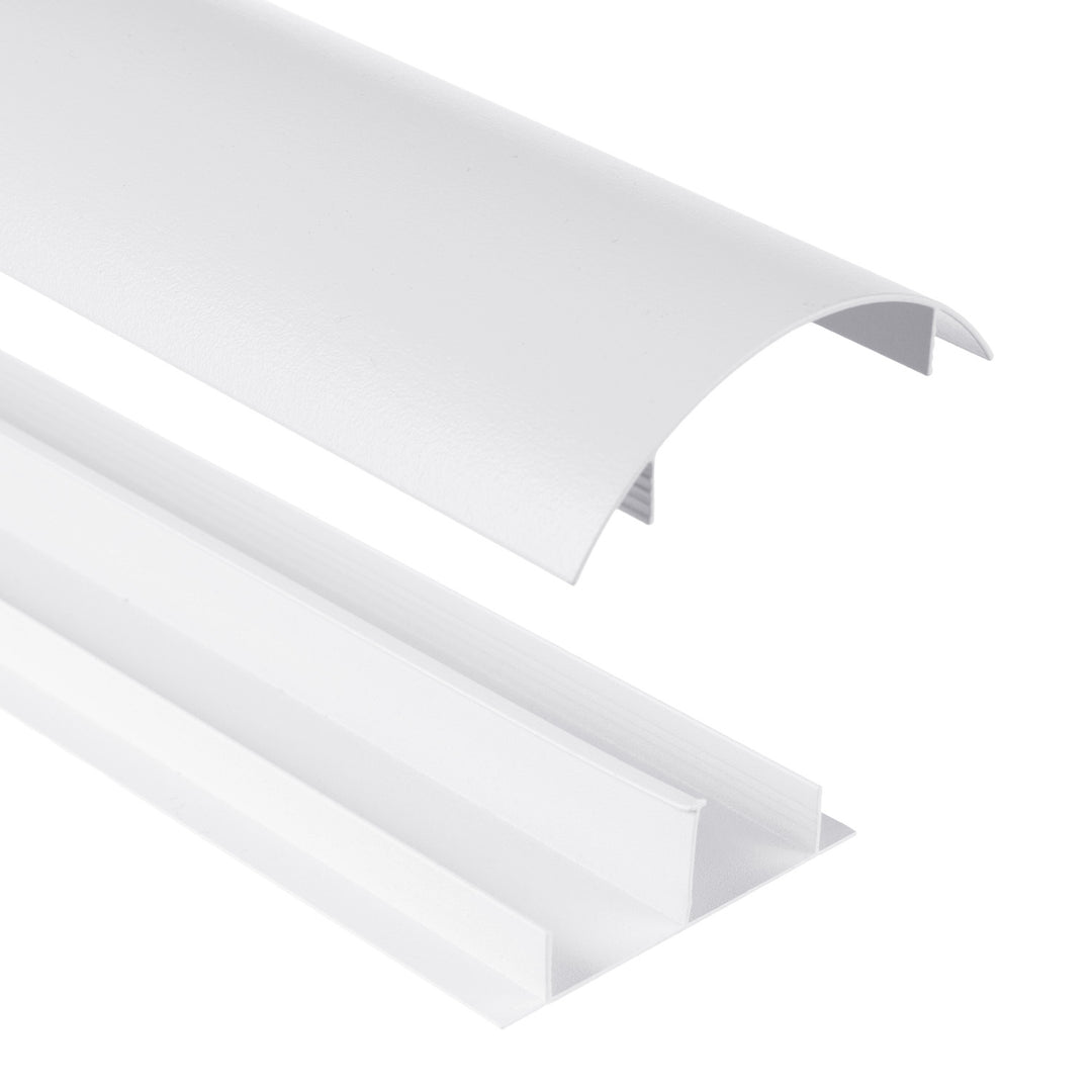 Aluminium-Kabelabdeckleiste, 62x20x750mm weiß MC-814 W Maclean