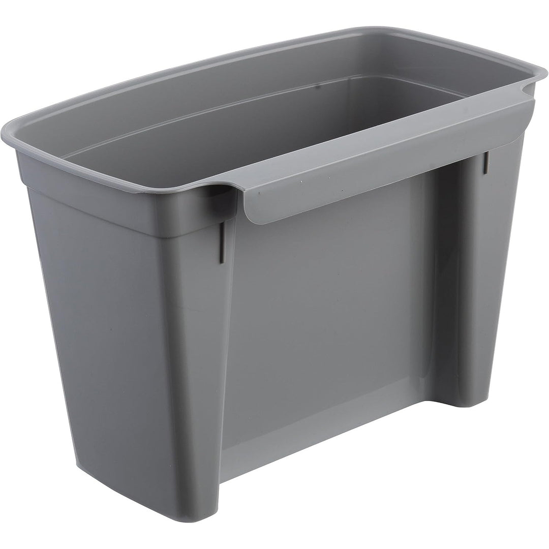 Keeeper Mülleimer, Hängeabfalleimer, mit Deckel, 4L, grau, Mailand