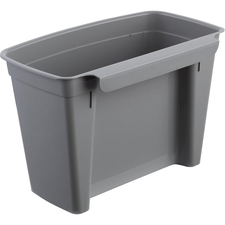 Keeeper Mülleimer, Hängeabfalleimer, mit Deckel, 4L, grau, Mailand