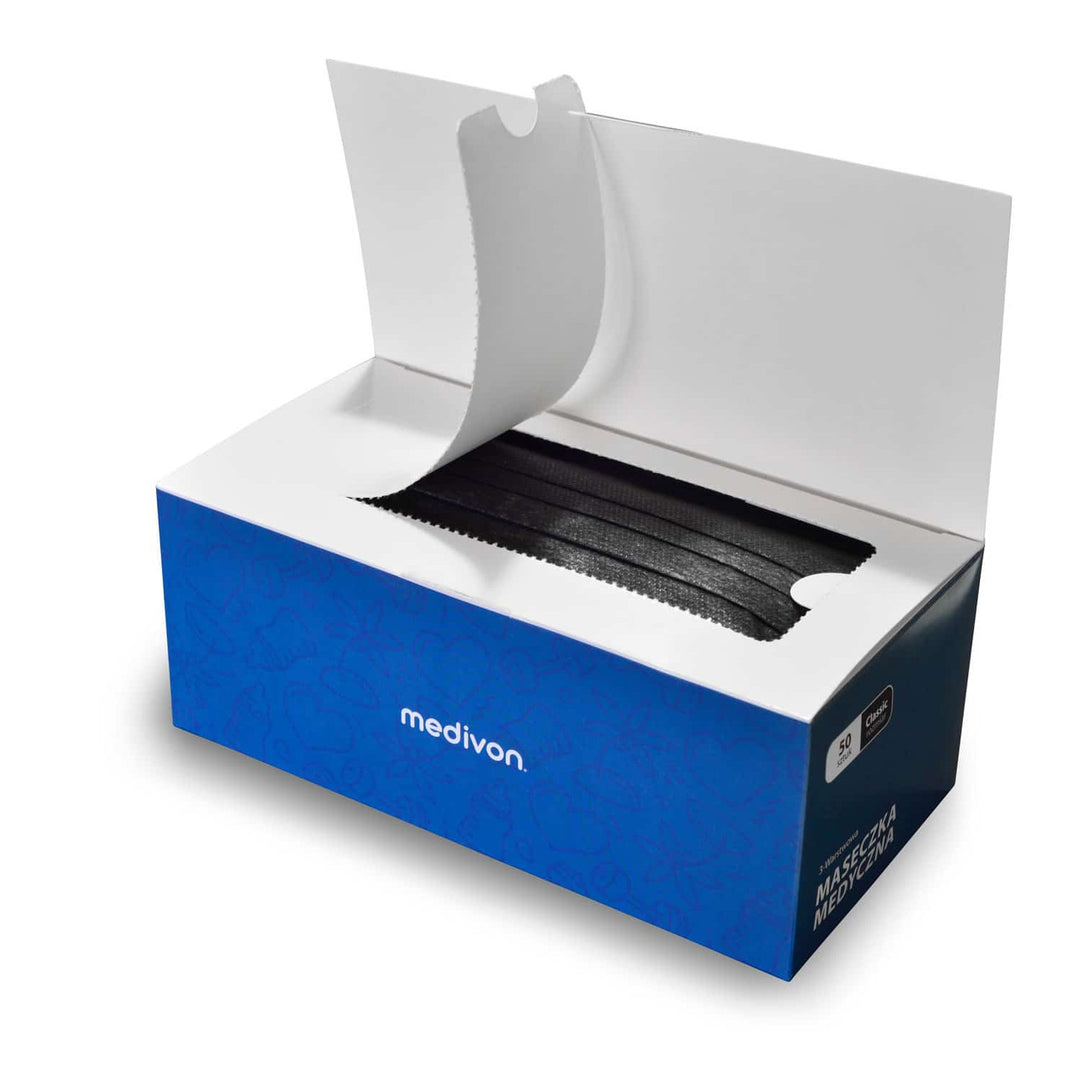 Medivon MDV-4430 Typ II antivirale chirurgische Schutzmaske, 3-lagig, 50 Stück