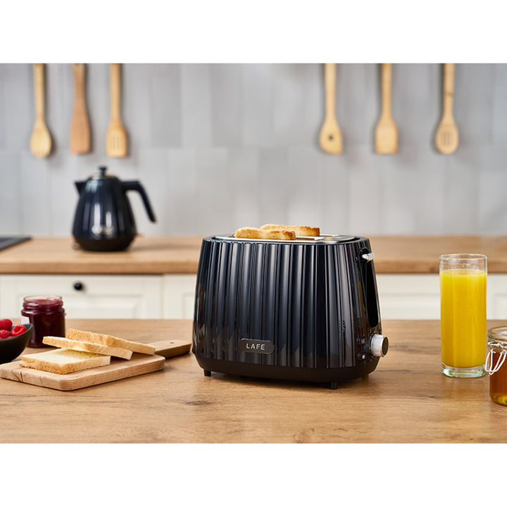 Lafe Toaster, 7-stufige Toaststeuerung, 1080W max, schwarz, Modern