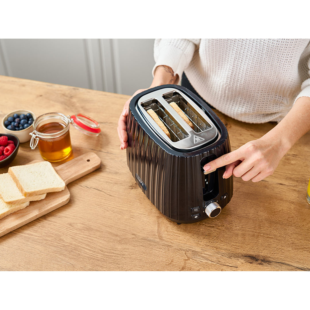 Lafe Toaster, 7-stufige Toaststeuerung, 1080W max, schwarz, Modern