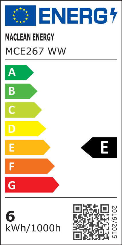 Wandleuchte 1xE27 mit Sensor Maclean, Infrarotsensor, max. Belastung 60W, IP65, Farbe grau, MCE518 GR + LED-Glühbirne E27, 6W 230V Maclean Energy MCE267 WW warmweiß 3000Klm 720lm Retro-Edison dekorativ