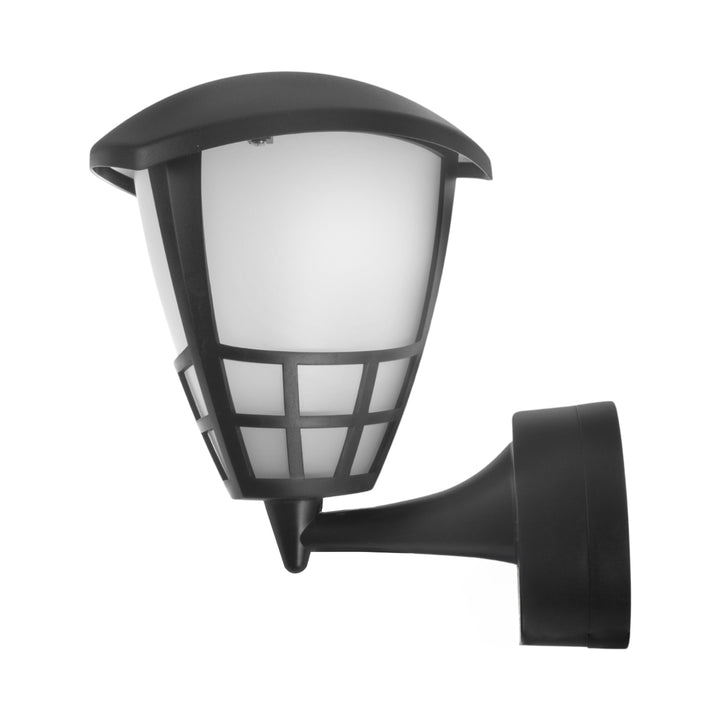 Wandleuchte 1xE27 Maclean, max. Belastung 60W, IP65, schwarz, MCE519 B + LED-Glühbirne E27, 6W 230V Maclean Energy MCE284 WW warmweiß 3000K 720lm Retro-Deko-Edison