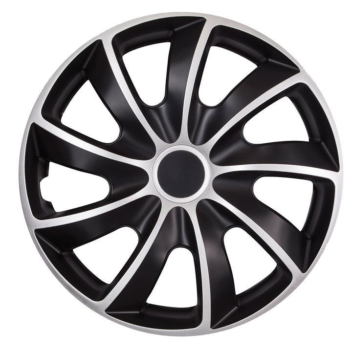 Universal Radkappe 16'' NRM Quad Bicolor schwarz/silber 1 Stück