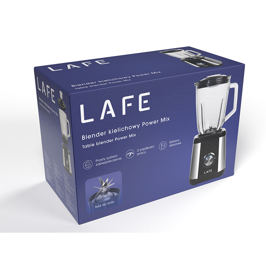 Lafe Bechermixer, Glas, 2 Geschwindigkeiten, 600 W, Power Mix