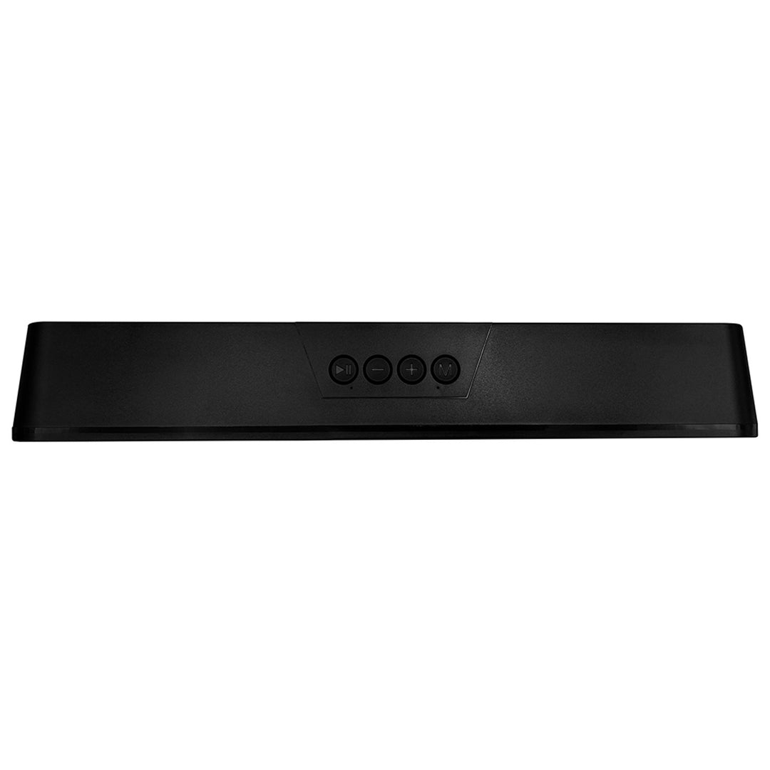 Tragbarer Bluetooth-Soundbar-Lautsprecher, mehrfarbige RGB-Hintergrundbeleuchtung, RMS 10 W, PMPO 450 W, FM-Radio, MP3. AUX, integrierte wiederaufladbare Batterie, Media-Tech PHANTOM BT