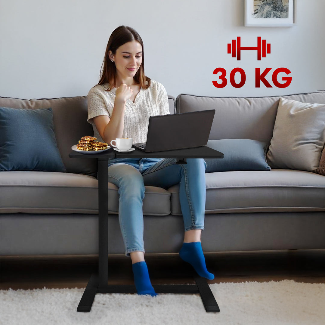 Mobiler Schreibtisch/Laptop-Ständer Maclean, schwarz, höhenverstellbar 76-109cm, max. 30kg , MC-120 B